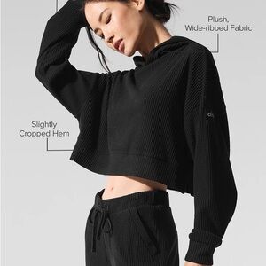 Alo Muse  Cropped Hoodie